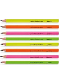 Resim Adel Jumbo Üçgen Kurşun Kalem 8 Li Paket 2063140108 Nocolor-8676b316 