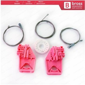 Resim Skoda Octavia MK2 2004–2013 İçin Ön Sol Kapı Cam Kriko Tamir Seti 