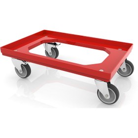 Resim DERA Açık Model Plastik Kasa Taşıma Arabası 