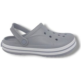 Resim Zerhan Cflex 22233 Unisex Gri Beyaz Gri Sabo Terlik Sandalet Gri 