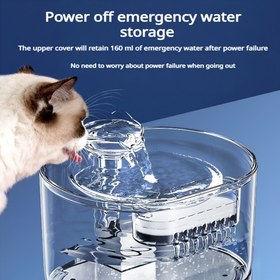 Resim 74.39oz/2.2L Geniş Kapasiteli Ultra Sessiz Otomatik Evcil Hayvan Çeşmesi Dağıtıcı, Kedi Şekilli Başlıklı - USB ile Çalışan Canlı Su Makinesi Kediler ve Köpekler için, Bataryasız 