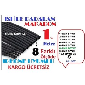 Resim Isıyla Daralan Makaron Kablo Seti Sihrink 8 Çeşit 1 Er Metre 