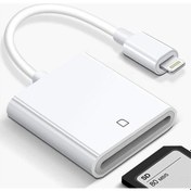 Resim Hangfox İphone Uyumlu Ve İpad Uyumlu İçin Lightning'dan Usb'ye Otg Adaptörü - Fotoğraf & Video Aktarımı Hızlı Sd Kart Okuyucu 20-30mb/s 