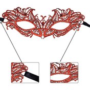 Resim azrlyaonline Kırmızı Dantel Masquerade Maskesi 5 No (5224) 