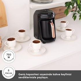 Resim Karaca Hatır Hüps Quartz Türk Kahve Makinesi Black Copper 