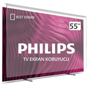 Resim Philips Uyumlu 55PUS7607 TV EKRAN KORUYUCU - Philips Uyumlu 55" inç 139 Ekran K 