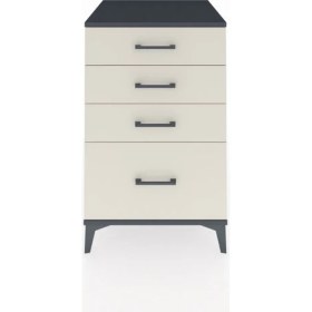 Resim Kronos Komodin 4 Çekmeceli 60X59X96 Antrasit-Aytaşı 