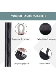 Resim Kapı Altı Rüzgar Önleyici Isı Yalıtım Süngeri Eşik Altlığı Stoper Rüzgarlık Toz Soğuk Sünger Çelik Kapı Tek Taraflı 90 Cm 