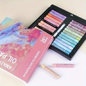 Resim Sanatçılar için 24+1 Yumuşak Yağlı Pastel Seti, Toksik Olmayan Çizim Kalemleri, Canlı Karışık Renkler, Kağıt İçin İdeal, Cadılar Bayramı, Noel Hediyesi, 14 Yaş ve Üzeri Profesyoneller ve Öğrenciler 