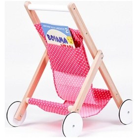 Resim Ahşap Oyuncak Puset Vivikids 