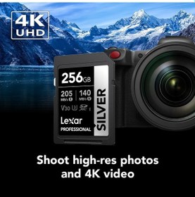 Resim Lexar 256 Gb Profesyonel Gümüş Sdxc Hafıza Kartı, Uhs-ı, C10, U3, 