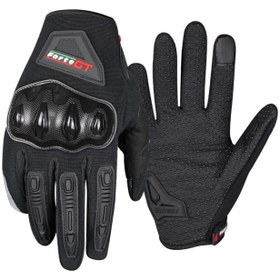 Resim GT20 PRO YAZLIK MOTOSİKLET ELDİVENİ SİYAH 