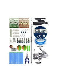 Resim Yekoutdoor Surf Olta Seti Okuma Alaris Tele Surf 420 Cm 100-200 Gr Surf Kamışı&shimano Makina Ultegra 14000 Xse 