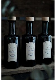 Resim Khakma Ahşap Stantlı İtalyan Şişe Yağdanlık Seti 3'lü 