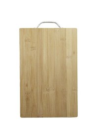 Resim 3b Trend Metal Tutacaklı Lüx Bambu Kesme Tahtası 30 Cm 20 Cm Ahşap 