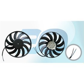 Resim Fan Motoru Davlumbazsız (380 Mm-2 Fıs-11 Kanat) Audı A4 A6 Seat E 
