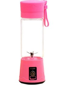 Resim Kosona Usb Şarjlı El Tipi Blender 380ml - 6 Blades Meyve Suyu, Smoothie Ve Shaker İçin Taşınabilir Plastik Vücut Pembe 