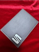 Resim ATTA PAZARLAMA Kabartmalı Pleksi Grı Deri Seat Markalı Ruhsatlık, Ruhsat Kılıfı, Ruhsat Cüzdanı, Ruhsat Kabı 