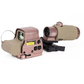 Resim 558-g43 Xps2 Hedef İşaretleyici Red Dot - Holografik Nişangâh, 5x Büyütmeli Set Çöl Rengi 