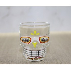 Resim Periboia İstanbul Temalı Cam Kurukafa Shot Bardak 