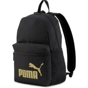 Resim Puma 075487 Phase Siyah-Altın Okul Sırt Çantası 