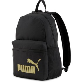 Resim Puma 075487 Phase Siyah-Altın Okul Sırt Çantası 
