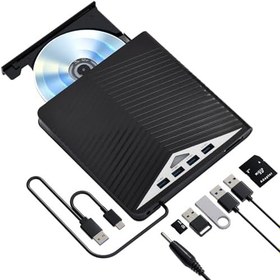 Resim Harici Blu Ray Sürücü, Taşınabilir Blu-Ray Sürücü, USB 3.0 Harici CD DVD Blue Ray Oynatıcı, Çantalı, Kaydedici Ultra Yüksek Çözünürlük, Ultra Yüksek Çözünürlüklü Blu-ray Kaydedici, Win 7/8/10/11/PC 