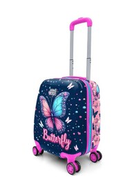 Resim Coral High Kids Kelebek Desenli Çocuk Valizi 16695 Lacivert 