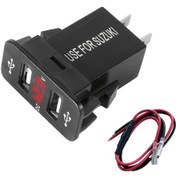 Resim Topnotch Kırmızı Ltwu 4.2a Hızlı Şarj Dual Usb Voltaj Göstergeli Araç Şarj Cihazı Oto Aksesuarı 