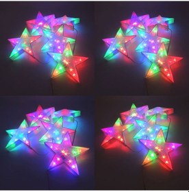 Resim Sunlight Rgb Yıldız Sarkıt 5'Li Set Ledli Aydınlatma 2M Animasyon 