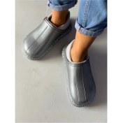 Resim Akınalbella bella Kadın Lila Renk Içi Kürklü Eva Crocs Model Ev Ayakkabısı Veya Içi Kürklü Ev Terliği 