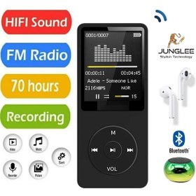 Resim 8gb Dahili Hafızalı Mp3 Çalar Ses Kayıt Fm Radyolu Müzik Player 