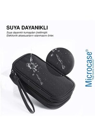 Resim Microcase Taşınabilir Su Geçirmez Çift Katman Ve Fermuarlı 8 Bölmeli Seyahat Çantası Organizer Al4210 Siyah 