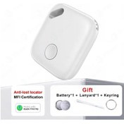 Resim Akıllı Takip Cihazı Airtag Mini Gps Bulucu Anti Kayıp Alarm Kablosuz Bulucu Whıte 1-pack 