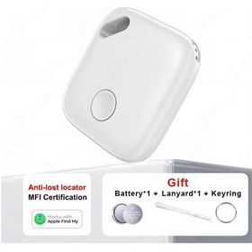 Resim Akıllı Takip Cihazı Airtag Mini Gps Bulucu Anti Kayıp Alarm Kablosuz Bulucu Whıte 1-pack 