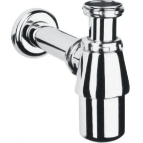 Resim VitrA A45122 Lavabo / Eviye Sifonu, T Tipi, Krom 