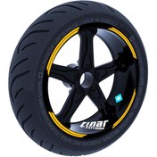 Resim Çınar Extreme Double Stripe Tasarımlı Taksi Sarısı Jant Şeridi Sticker - 0726199637093 