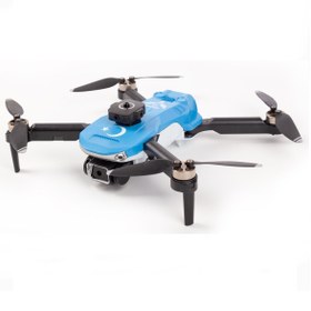 Resim Yıldız İHA HEKİ SkyMaster Fırçasız Motor, Çift Kameralı Engel Sensörlü Hobi Dronu (Mavi, 3 Bataryalı) 