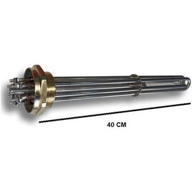Resim Rezistans 2" 10000w 40 Cm 8,5mm 220-380v Dolgusuz 304 Cr-ni 