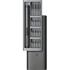 Resim Xiaomi Mijia 24 Parça Şarjlı Çift Tork Elektrikli Tornavida Seti 350MAH 200RPM Type-C Telefon Pc Tamir Seti 