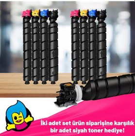 Resim Kyocera Tk-8525 Uyumlu Toner Set 2'li Paket + 1 Siyah ... 