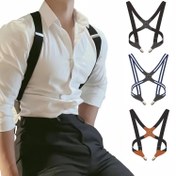 Resim 1 adet, erkekler için ayarlanabilir ağır kayış - klasik yan tokalı, düğün kayışı, iş kayışı, kot kayışı, Günlük Kıyafet, günlük ve resmi durumlar, tatil, çalışma için uygun - aksesuar hediyesi 