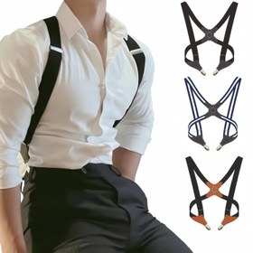 Resim 1 adet, erkekler için ayarlanabilir ağır kayış - klasik yan tokalı, düğün kayışı, iş kayışı, kot kayışı, Günlük Kıyafet, günlük ve resmi durumlar, tatil, çalışma için uygun - aksesuar hediyesi 