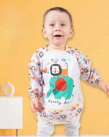 Resim Bebechi Bambino Kids Uzun Kollu Mama Ve Aktivite Önlüğü 6-24 Ay Sarı 
