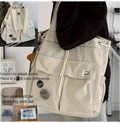 Resim Honeybeeshop Beyaz Geniş Kapasiteli Çok Bölmeli Oxford Kumaş Seyahat Sırt Çantası Gençler İçin Beyaz 