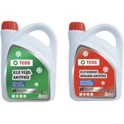 Resim Teos -40 Derece Kırmızı Antifriz Teos -40 Derece Yeşil 