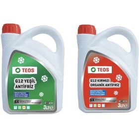 Resim Teos -40 Derece Kırmızı Antifriz Teos -40 Derece Yeşil 