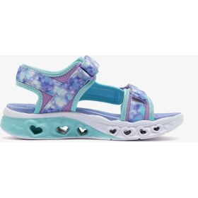 Resim Skechers Flutter Hearts Sandal-Blurry Love Büyük Kız Çocuk Lavanta/Açik Mavi Işıklı Sandalet 303110L Lvaq 