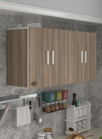 Resim Kenzlife hazır mutfak merta crd 060*120*32 mutfak banyo dolabı kapaklı raflı 