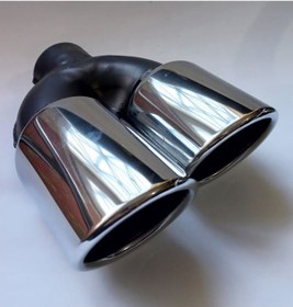 Resim 90 Mm Içi Boş Sağ Çıkışlı Egzoz Eksoz Ucu 